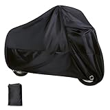 Crynod Pack-1 Motorcycle Cover, 96.4' x 41.3' x 49.2' Waterproof Sunproof Outdoor...