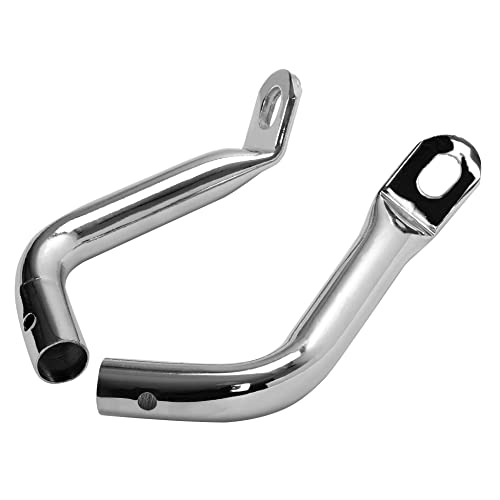 Image of ECOTRIC Saddlebag Guard Support Eliminator Bracket Compatible with 1993-2013 Harley Touring Road King FLHR, Electra Glide FLHT /Ultra Classic, Street Glide FLHX, Road Glide FLTR Chrome