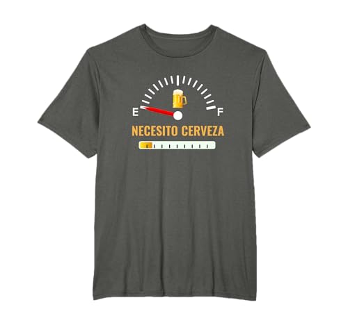 Necessito Beber Birra Odometro di alcool Borracho Maglietta