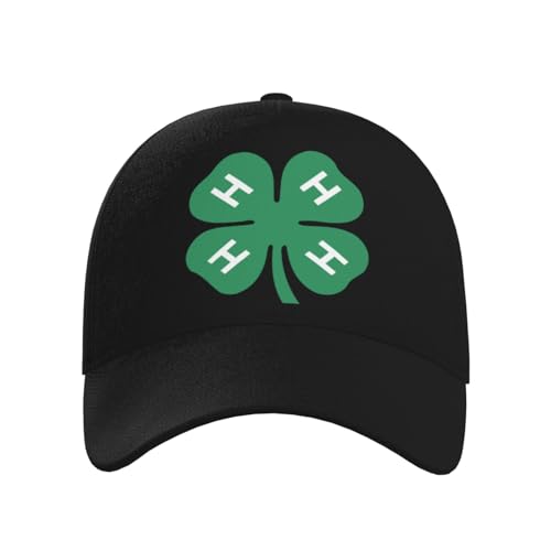 4-H Clover Baseball Hats for Men and Women - Classic Adjustable Hats2