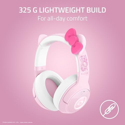 Razer Kraken Kitty V2 BT Wireless RGB Headset: Chroma RGB - Bluetooth 5.2-40 mm Drivers - 40 Hr Battery w/Type C Charging - Hello Kitty & Friends Edition — view 5