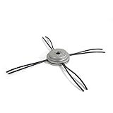Incluye arandelas Oregon 110980 Cabezal de aluminio para desbrozadora, Compatible con la mayoría de desbrozadoras de eje recto de más de 25cc, Incluye hilo cuadrado Oregon Nylium