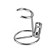 Linkidea Rasierer-Halter, Rasierpinselhalter aus Edelstahl mit rutschfester Basis, Sicherheitsrasierer-Set, Organizer für Duschraum, Badezimmer, kompatibel mit Merkur 34HD, Vikings Blade (Silber)