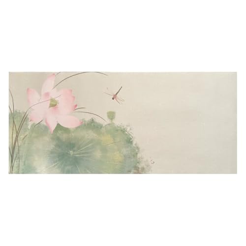 書道 下敷きフェルト おしゃれ プリント 40*90cm (蓮)