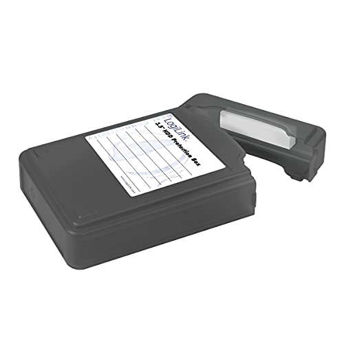 LOGILINK CAJA DE PROTECCION PARA DISCO DURO 3.5 NEGRO UA0133B
