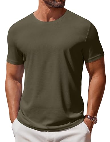 COOFANDY Men's T Shirts Short Sleeve Crew Neck Tee Shirts