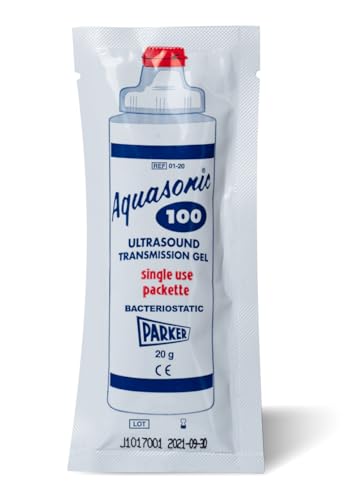 Image of Aquasonic 100 Ultrasound Gel, Blue, 20 g Single-Use Packet | Single-use 20 g packets of the blue standard: acoustically correct, water-soluble, hygienic, and mess-free.