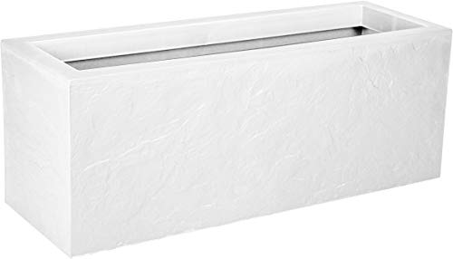 Preisvergleich Produktbild EDA Volcania Up Balkonkasten weiß gekalkt, 59 cm