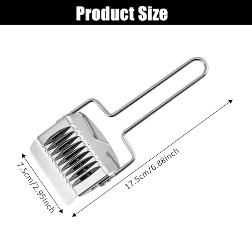 Premium Stainless Steel Noodle Cutter - Lattice Roller Pasta Maker for Spaghetti & Dough Pressing - Essential Kitchen Cooking Tool,Pasta Roller