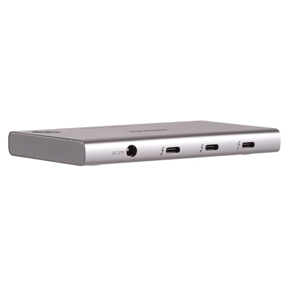 EDiMAX 5-in-1 Thunderbolt 4 Mini Slim Dock, 40Gbps, 3X 15W TB4 Ports, Single 8K@60Hz or Triple 4K Display, TD-405BP