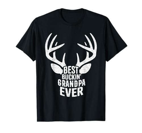 Best Buckin' Grandpa Ever Father's Day Deer Hunting Hunters T-Shirt