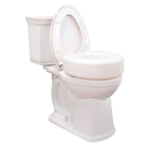 AquaSense 770-610 Portable Raised Toilet Seat, White, 4 Inch (Pack of 1)