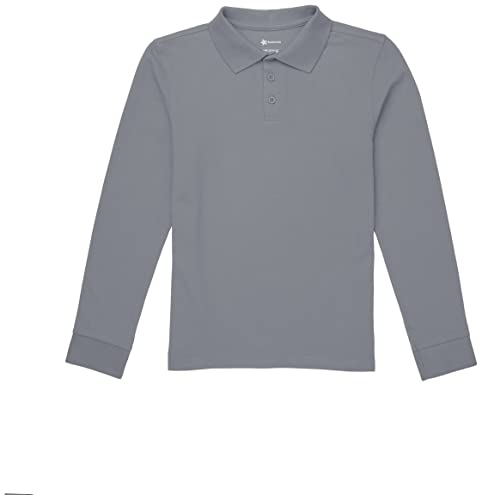 Image of Classroom School Uniforms Big Kid Long Sleeve Pique Polo CR835Y