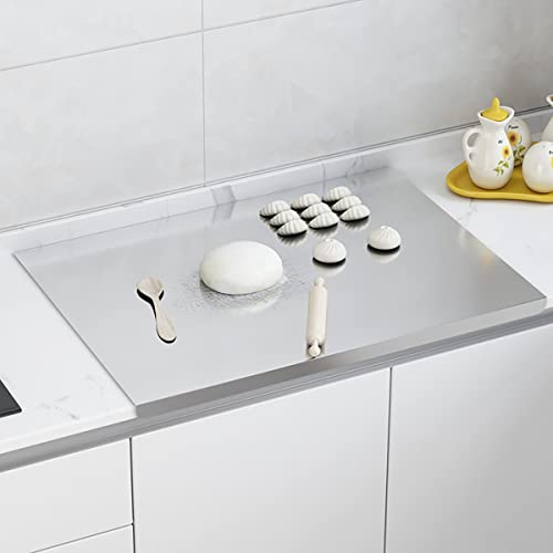 Stainless Steel Cutting Board - Heavy Duty Kitchen Chopping Board for Food Prep and Baking, 58x80cm
