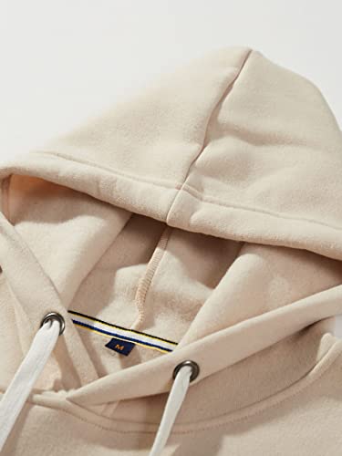 WDIRARA Men's Letter Floral Print Drawstring Long Sleeve Hoodie Casual Sweatshirt3