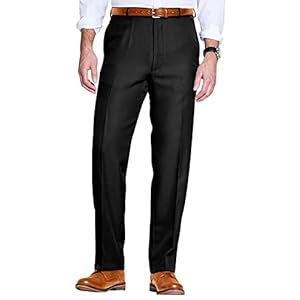 Chums Men’s Formal Elasticated Trousers Comfort Fit Smart Pants
