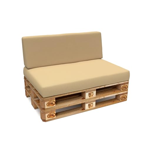 POKAR Palettenkissen Wasserabweisend Palettenauflagen mit abnehmbarem Bezug Palettenmöbel...