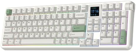 EPOMAKER RT100 PRO Wireless Gaming Keyboard with 1.54" Screen&Kno...