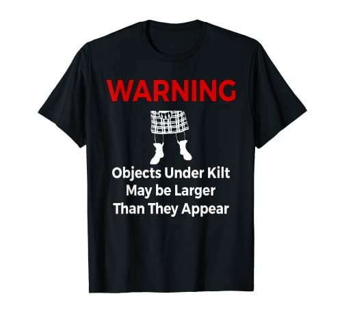 Mens Kilt Wearer's T Shirt Funny Gift Idea for Scottish Men T-Shirt