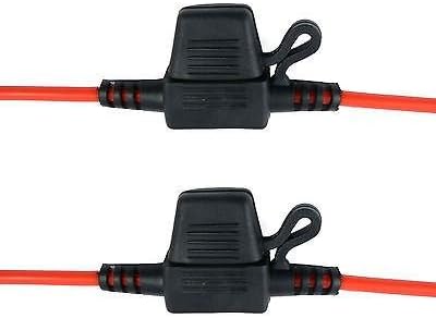 2 x Inline Mini Blade Fuse Holder Splash Proof Car 12V 20A