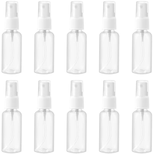 スプレーボトル 10個セット 15ml 超微粒子スプレー 透明 漏れ防止 携帯用 詰替ボトル 空容器 極細ミスト 再利用 旅行用