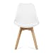 Mc Haus LENA - Pack 4 sillas Blancas Tulip Comedor oficina, Sillas...