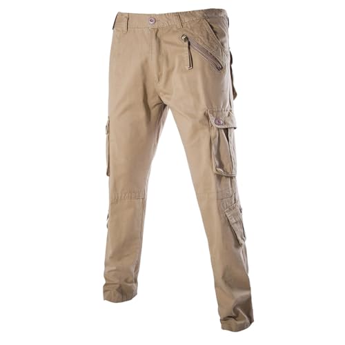WENKOMG1 Men's Military Cargo Pants, Casual Tactical Ripstop Water Resistant Straight Leg Hiking Work Pants, S-2XL2