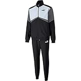 Regular Fit PUMA Herren Trainingsanzug CB Retro Suit Woven cl, Black/White, S, 581598
