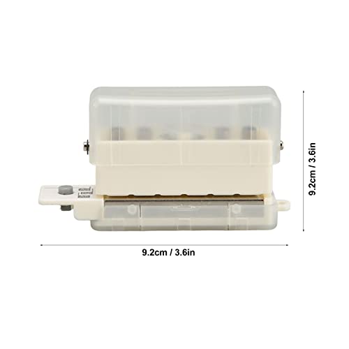Image of 6 Hole Paper Puncher, Paper Punch Puncher Small Portable Manual Operation 7mm Punching Depth Convenient Practical Cute Style for Home (Transparent)