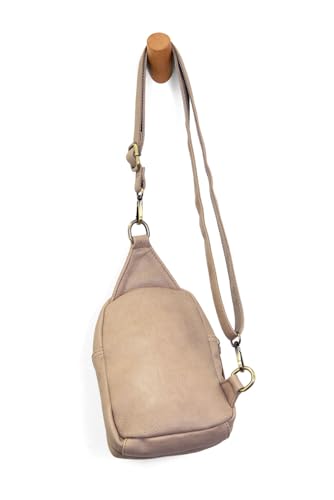 Image of Joy Susan Skyler Sling Bag: Vegan Leather, Zippered Closure, Brass Plated Hardware