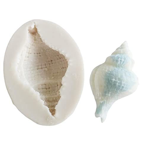 Appoo Silikon-Kerzenformen, Muschelform 3D-Silikonform, Kerzenherstellungsformen, Silikonformen Kerzenformen für die Kerzenherstellung, DIY-Formen für die Herstellung von Aromatherapie-Kerzen Wachs Cover