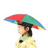 [Mokcoliy]【防風 UVカット】アンブレラ 二層構造 日よけ帽子 大人用 通気性 釣り ビーチ キャンプ アウトドア 晴雨両用 夏の紫外線対策