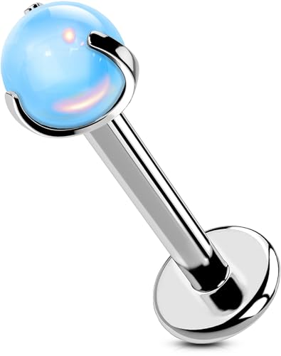 [OUFER Body Piercing] �O�s�A�X �`�^�� 16G ���l�W �t���b�g�o�b�N ����/��p 6/8mm �j�����p Lip Bars Helix Earring Labret Piercings Jewellery