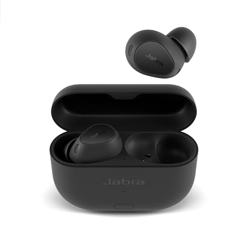Image of Jabra Elite 10 Gen 2 Wireless Bluetooth Earbuds, Improved 3D Sound, LE Audio Smart Case, Semi-Open Design, Advanced ANC, 6 Built-in Microphones and Up to 36 Hours Battery Life - Titanium Black