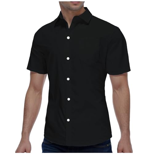 Chemise homme en coton et lin à manches longues | Confort classique casual