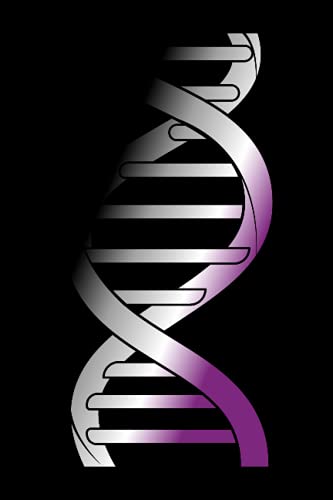 Asexual DNA Notebook: Blank DNA Asexual Pride Flag Notebook, Journal for Asexual identity Pride, 120 Pages, 6'x9' Soft Cover, Matte Finish