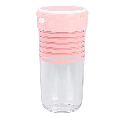 Licuadora Portátil, Licuadora Personal Mini con una Cuchilla Recta 350 Ml Mini Portátil Recargable Fruta de Fruta Batidora Batidora de Cítricos para Viajar en Cocina (rojo)