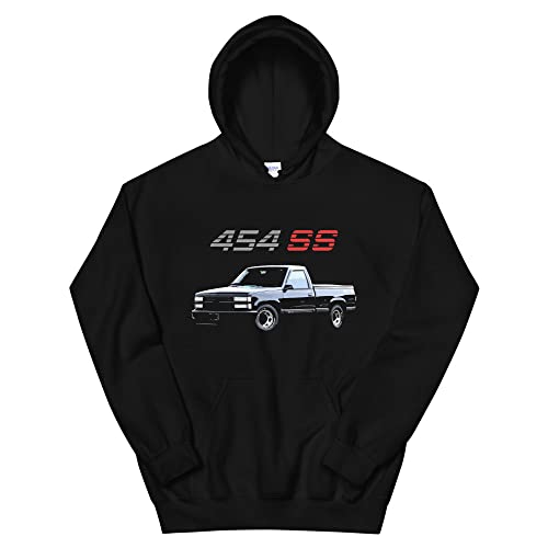 1990s Chevy 1500 454 SS Pickup Truck Unisex Hoodie4