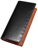 [TAVARAT] [タバラット] 財布 メンズ 長財布 コードバン オイルコードバン 日本製 小銭入れあり かぶせ蓋 本革 Tps-034 (ブラック)