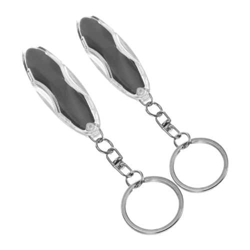 STOBAZA 2pcs Car Anti-static Keychain Portable Static Electricity Remover for Vehicle Office Home Modern Static Discharger