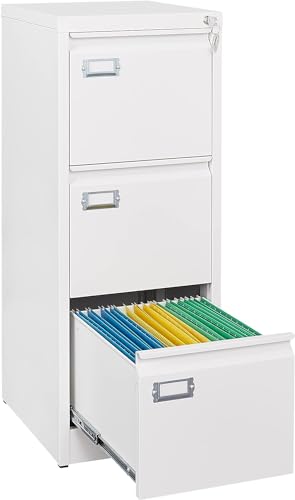 Sightlife Armario archivador Colgante con 3 cajones de Acero Verticales archivadores de Acero con...
