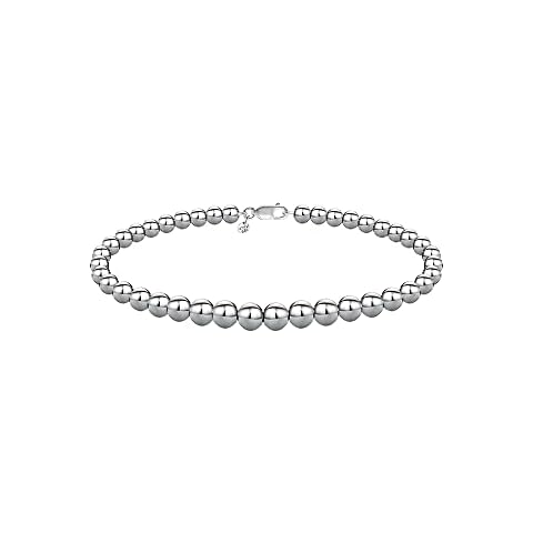Savlano 925 Sterling Silver Bead Ball Chain Bracelet Cover