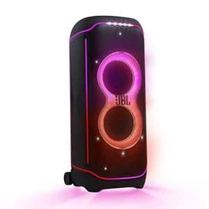 JBL Partybox Ultimate – Multi Purpose Party Speaker, with Wi-fi & Bluetooth Connectivity, Wireless, Lightshow, IPx4 Slashproof, Dual Mic & Guitar Inputs, Handle & Sturdy Wheels, Black