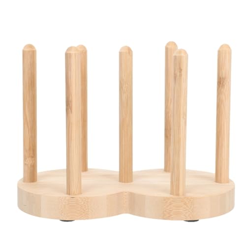 Organisateur de gobelets en bois portable anti-vent camping