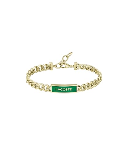 Lacoste Fence Men's Chain Jewelry Bracelet, Lobster Closure, Fashionable Style