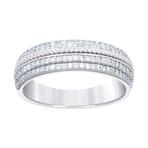 Alliance en argent sterling 925 et moissanite de 0,59 ct taille 6 pour un style moderne