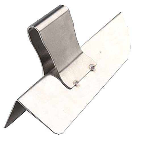 WANLIAN 2 Stück Set Eckenkelle Rostfreie, Inneneckenkelle und Außeneckenkelle 145x40 mm Eckspachtel, Eckkelle für Gipsarbeiten, Silber