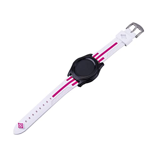 [X] 2.2mmX|[cVR[EHb`XgbvteBANVbNEHb`46mmX}[gEHb`ohp^[Xgbvfit for Samsung Gear S3ɃtBbg(White and rose red)