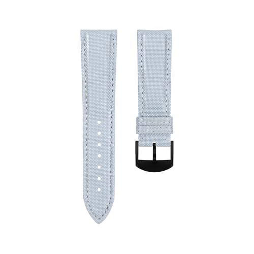 Bracelet montre Breitling Blackbird cuir et nylon gris noir haute résistance