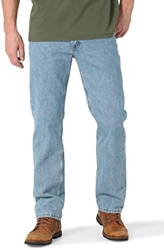 Classic 5-pocket Regular Fit Cotton Jean, Light Stonewash, 34W x 32L